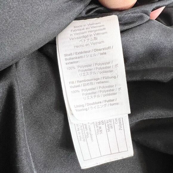 J. Crew Vest Womens Medium Quilted Mock High Neck Puffer Pockets Gold Full Zip - Picture 5 of 7